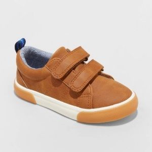 Cat & Jack Flint Size 8 Toddler Double Strap Sneakers Cognac